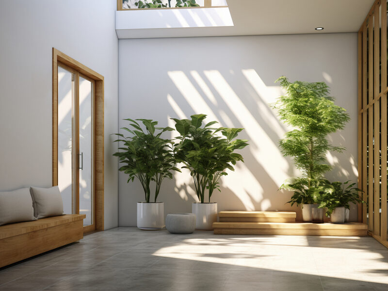 Daylight filling a living room