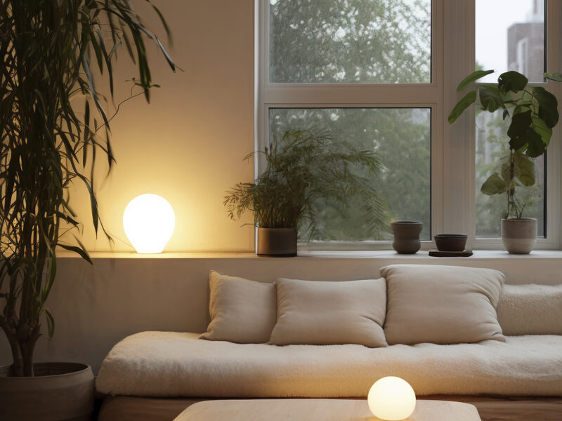 Sheer window dressing for natural light