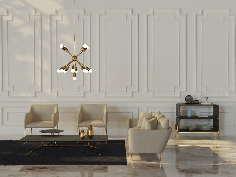 Layered neutral tonal room