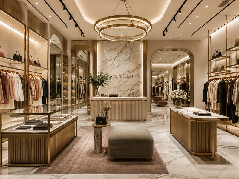 Boutique retail flagship interior